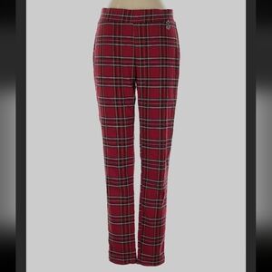 Tommy Hilfiger Plaid Red Women's Pants